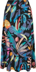 Urban Classics Viscose Midi Lange rok 5XL Zwart