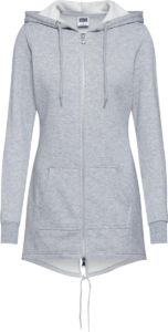 Urban Classics Sweat Parka Vest met capuchon M Grijs