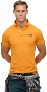 Superdry Vintage Athletic Korte Mouw Poloshirt XL Man Goud