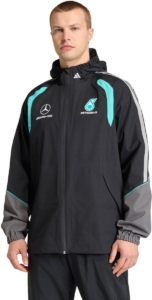 Adidas Performance Mercedes Amg Petronas Formula 1 Team Mechanics Regenjack Heren Zwart