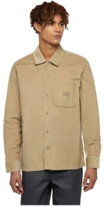Dickies Corduroy Overhemd Met Lange Mouwen XL Man Creme
