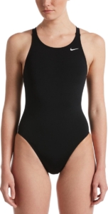 Nike Hydrastrong Solids Fastback One Piece Dames Sportbadpak Zwart