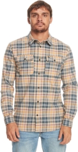 Quiksilver Overhemd Met Lange Mouwen Veelkleurig M Man Plaza Taupe Spey Bay