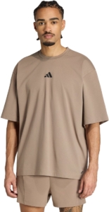 Adidas Performance Primelift Oversized Workout-T-Shirt Heren Beige