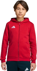 Adidas Performance Entrada26 Hoodie Met Lange Ritssluiting Kids Kinderen Rood
