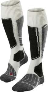 FALKE SK1 warm dik wol functioneel materiaal skisokken dames Wit