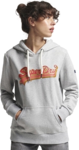 Superdry Vintage Vl Seasonal Ub Hoodie S Vrouw Grijs