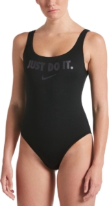 Nike U-Back One Piece Dames Zwart