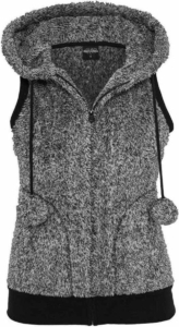 Urban Classics Teddy Vest met capuchon XL Grijs