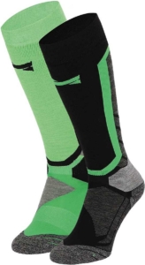 Xtreme Snowboard sokken Unisex Multi 39/42 2-Paar Skisokken Groen