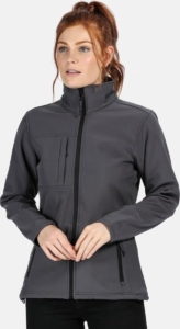 Jas Hiking Dames Waterdicht Ademend Grijs