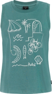 Protest PRTAnother Singlet Dames Normale pasvorm Ronde hals Mouwloos Groen