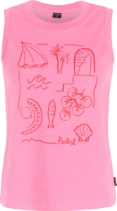 Protest PRTAnother Singlet Dames Normale pasvorm Ronde hals Mouwloos Roze