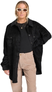 Billabong Winter Ocean Korte Jurk Met Lange Mouwen M Vrouw Zwart