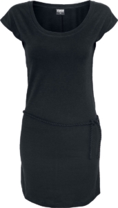 Urban Classics Slub Jersey Dames Mini-jurk – S Zwart