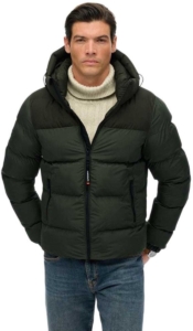 Superdry Colourblock Gewatteerde Jas Met Capuchon Heren Gewatteerde jassen Groen
