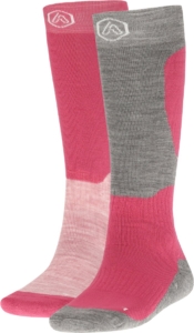 Apollo Skisokken Unisex Design 2-Paar – Skisokken Dames Roze