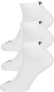 Puma Unisex Quarter Plain Enkelsokken 3 Pack Wit