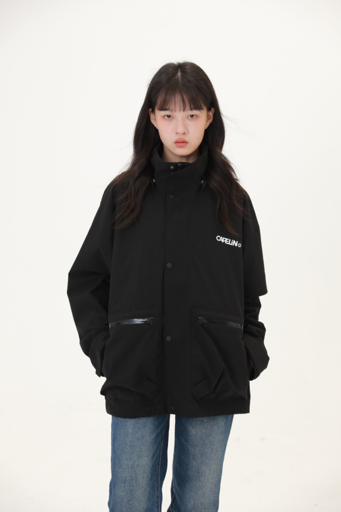 Cloud Unisex 2L Windbreaker Jacket Zwart