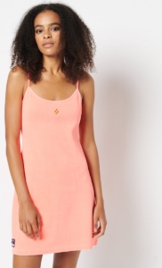 Superdry Dames Essential jurk met bandjes Koraal