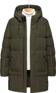 Livano Winterjas Heren Parka Heren Jas Winter Volwassen Groen