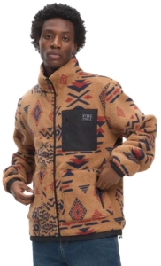 Hydroponic Lobo Pl Fleece Met Volledige Rits Man Zwart