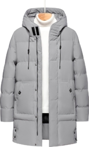 Livano Winterjas Heren Parka Heren Jas Winter Volwassen Grijs