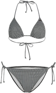 O’Neill Dames Bikini Set Capri Bondey Gestreept Zwart