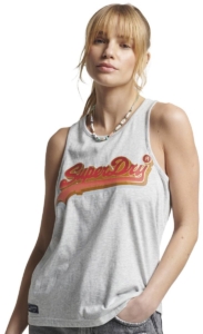 Superdry Vintage Vl Seasonal Mouwloos T-shirt S Vrouw Grijs