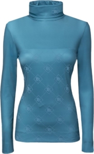 PK International Sportswear Performance Shirt Technisch Shirt Meryl Sneldrogend Hoge kraag Odin Ocean Lichtblauw