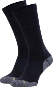 NOMAD® Anti-Teek Merinowol Wandelsokken Crew 2-Pack Verstevigd Schokabsorberend Voetbed Perfecte Pasvorm Wandel Sokken Heren & Dames Anti Teek en Mug Blauw