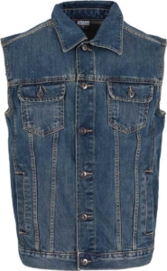 Urban Classics vest Mouwloos jacket Spijker jas L Blauw