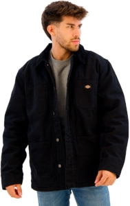 Dickies Chore Lined Canvas Jas S Man Zwart