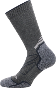 Jack Wolfskin VOJO LIGHT SOCK CL C Unisex Sportsokken dark Grijs