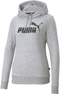 Puma Damen ESS Logo Hoodie TR 586791 Light Heather-XL Grijs