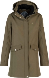 BJØRNSON Ylva Softshell Parka Tussenjas Winddicht Dames Tarmac