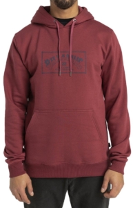 Billabong Arch Print Po Hoodie S Man Oxblood