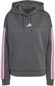 Dames Hoodie adidas Essentials 3-stripes Fleece Gresix/sttrbl