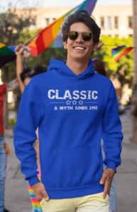 1992 Verjaardagscadeau heren Blauwe Hoodie heren met capuchon Classic Hoodies
