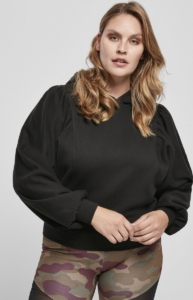 Urban Classics Organic Gathering Batwing Hoodie/trui M Zwart