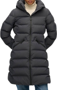 Superdry City Mid Padded Jas Dames Zwart