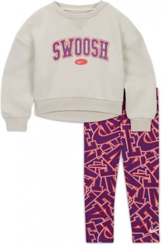 Nike Meisjes Club Legging Set Paars