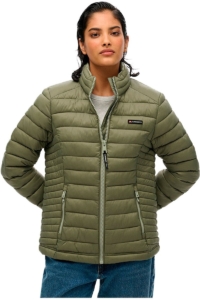 Superdry Gewatteerd Fuji Lite jack Dames Gewatteerde jassen Groen