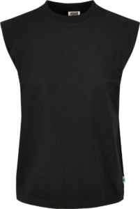 Urban Classics Organic Heavy Padded Shoulder Mouwloze top XL Zwart
