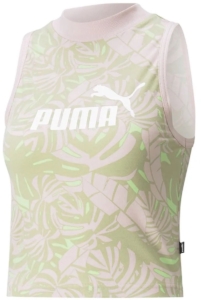 Puma Floral Vibes Aop High Neck Mouwloos T-shirt S Vrouw Roze