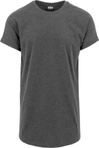 Urban Classics Long Shaped Turnup Heren Tshirt 5XL Grijs