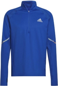 Adidas fast half zip top heren royal HK5641 Blauw