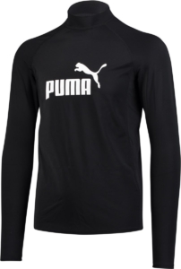 PUMA Rashguard zwemtop met lange mouwen voor heren Zwart