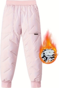 Livano Skibroek Skipak Snowboard Broek Winterbroek Sneeuwbroek Kinderen Meisjes Wintersport – 15 tot 16 Jaar Roze