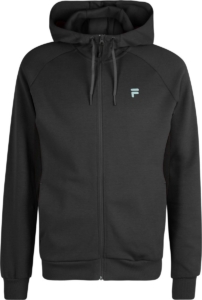 Sweatshirt Met Capuchon En Rits Lange Mouwen En Coltrui Zwart